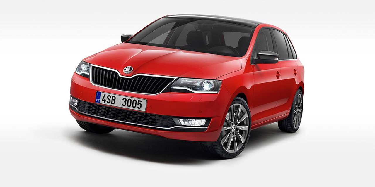 Skoda rapid spaceback voorkant