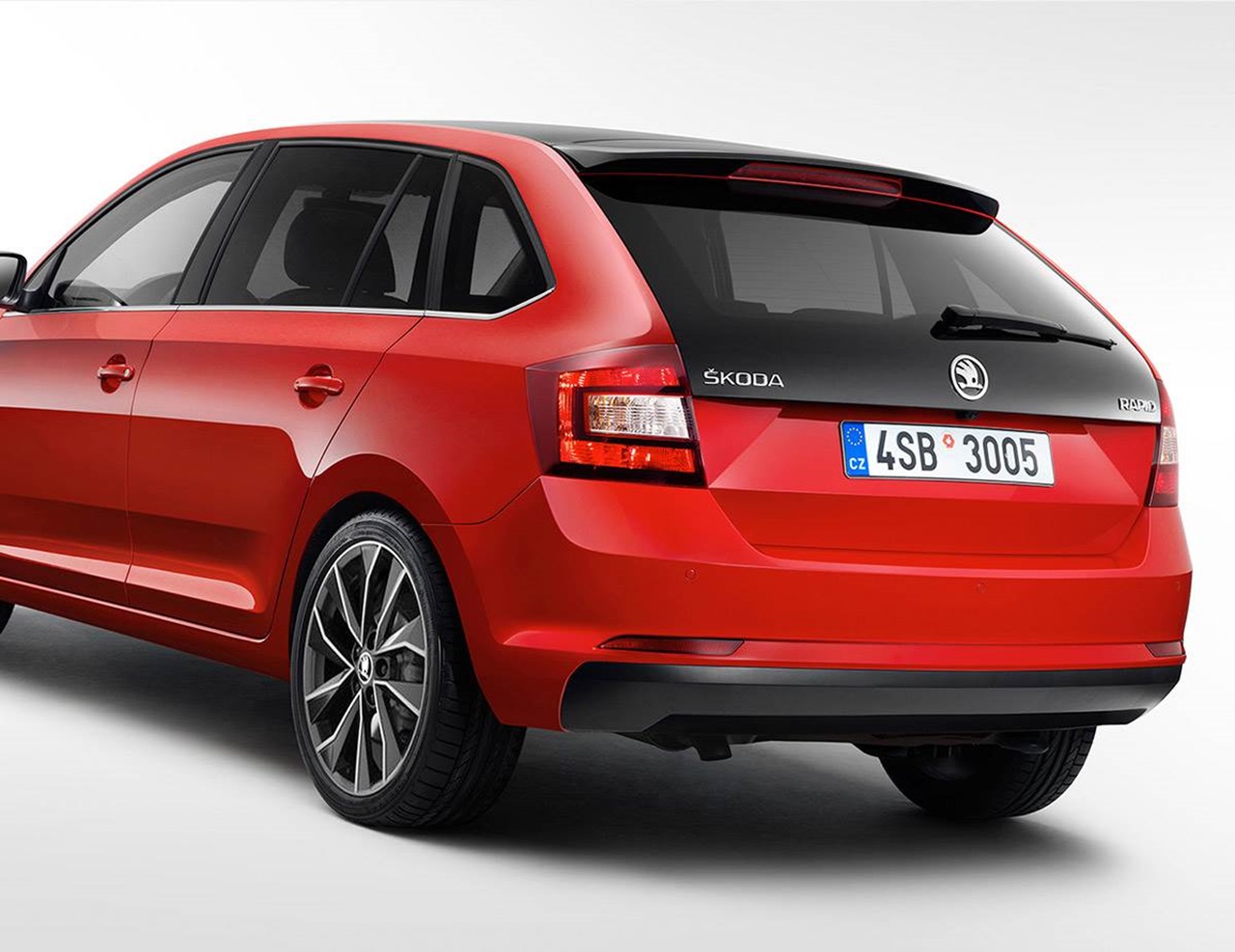 Skoda rapid spaceback achterkant